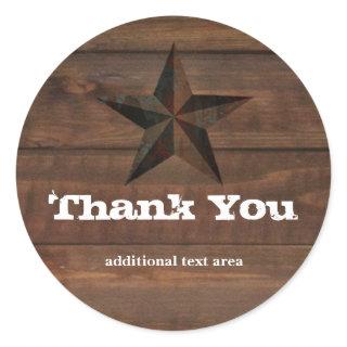 Rusty Star Rustic Western Wood Country Sticker