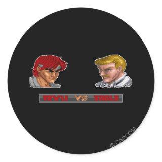 Ryu Vs Eagle Classic Round Sticker