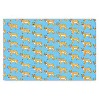 Saber-toothed tiger illustration tissue paper