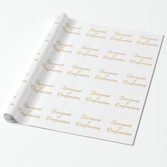 Sacrament of Confirmation Golden 3D Look