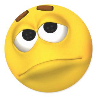 Sad Face Sticker