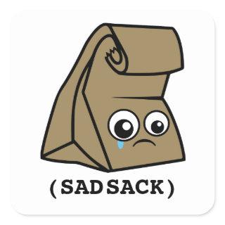 Sad Sack Square Sticker