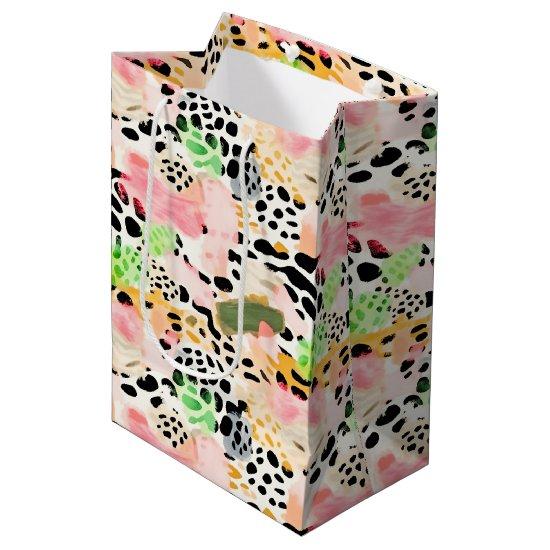 Safari Animals Fur Prints Patterns Colorful Medium Gift Bag