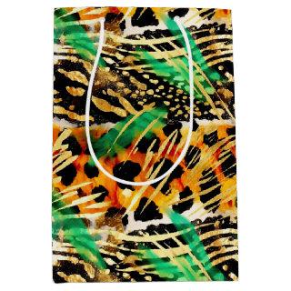 Safari Animals' Fur Prints Patterns Gorgeous Wild Medium Gift Bag