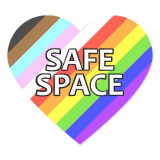 Safe Space Heart Sticker Sheet