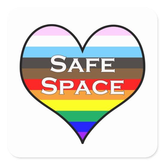 Safe Space Square Sticker