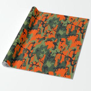 Safety Orange and Green Camo