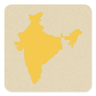 Saffron Spice Moods India Square Sticker