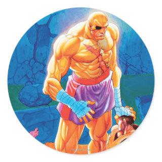Sagat Beat Dan Classic Round Sticker