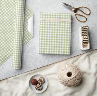 Sage Green and White Gingham