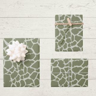 Sage Green Giraffe Print  Sheets