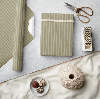 Sage Green Pinstriped Simple Modern Country