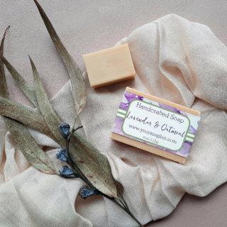 Sage & Lavendar Watercolor Soap Label Wrap Around