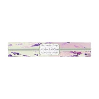 Sage & Lavendar Watercolor Soap Label Wrap Around