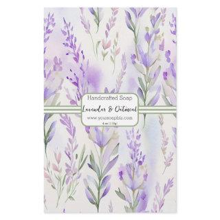 Sage & Lavendar Watercolor Soap Wrap Paper Sheet