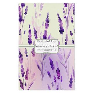 Sage & Lavendar Watercolor Soap Wrap Paper Sheet