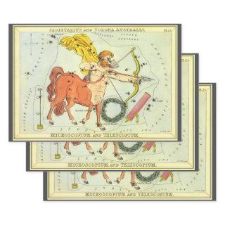 Sagittarius, Vintage Constellation Urania's Mirror  Sheets