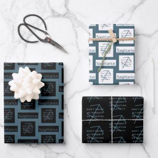 Sagittarius Zodiac Sign Fun Quote B&W  Sheets