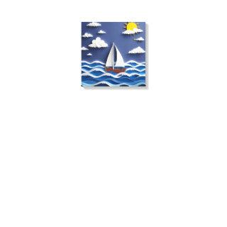 Sailboat and Sunshine | Paper Quilling  Canvas Print