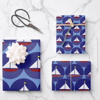Sailboat Sailing Design  Set