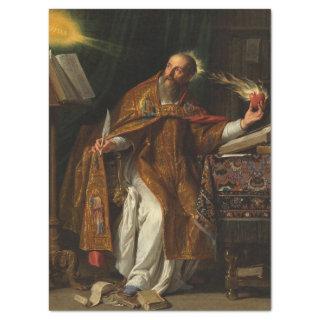 Saint Augustine by Philippe de Champaigne Tissue Paper
