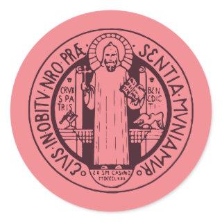 Saint Benedict Medal Classic Round Sticker