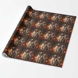 Saint Bernard Puppy Autumn Delight Pumpkin