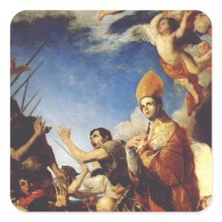 Saint Januarius Bishop of Benevento  Square Sticker