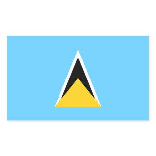 Saint Lucia Flag Rectangular Sticker