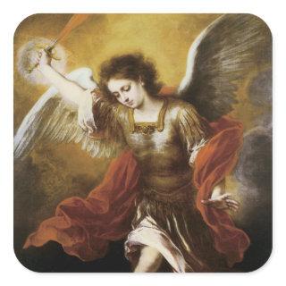 Saint Michael Square Sticker