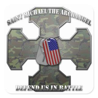 Saint Michael the Archangel Square Sticker
