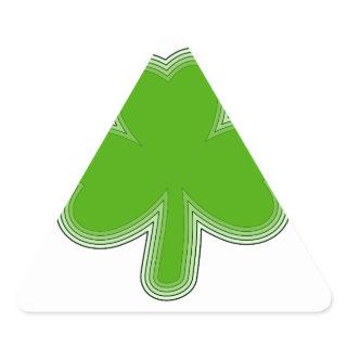 Saint Patrick's Shamrock Drawing Triangle Sticker