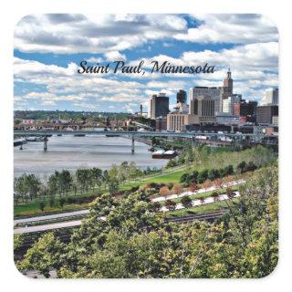 Saint Paul, Minnesota Landscape  Square Sticker