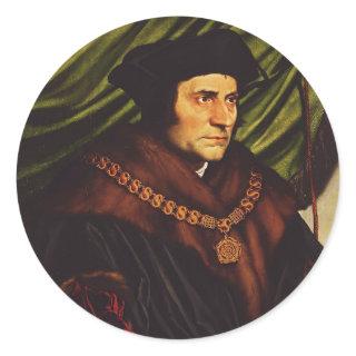 Saint Thomas More Classic Round Sticker