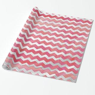 Salmon Swirl Chevron Pattern