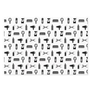 Salon & Barber Hairdresser Pattern CUSTOM COLOR  Sheets