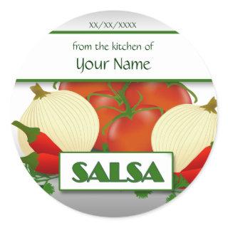 Salsa Canning Custom  Sticker Label