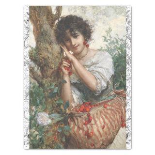 SALVATORE'S GIRL IN A CHERRY TREE TISSUE PAPER