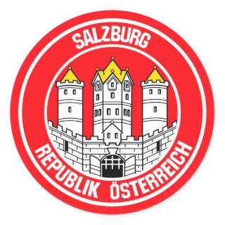 Salzburg Round Emblem Classic Round Sticker
