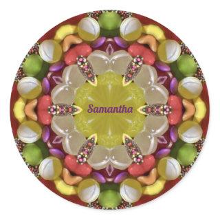 SAMANTHA ~ EASTER CANDY ~ CLASSIC ROUND STICKER