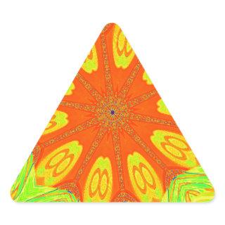 Samba Motif Art Print Triangle Sticker