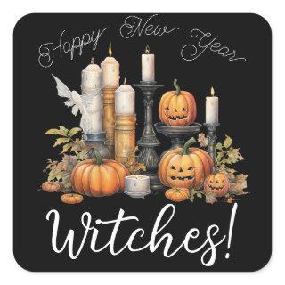 Samhain Greeting Square Sticker