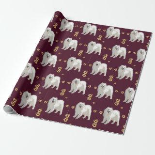 Samoyed Anniversary Pattern (Fabric sold Separate)