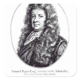 Samuel Pepys Square Sticker
