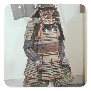 Samurai Warrior's Armour Square Sticker