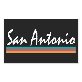 San Antonio Texas Fiesta Colors Rectangular Sticker