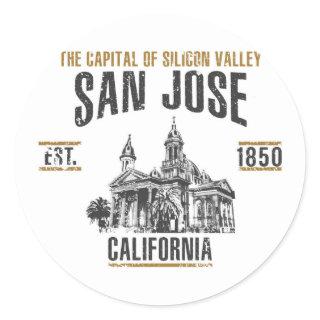 San Jose Classic Round Sticker