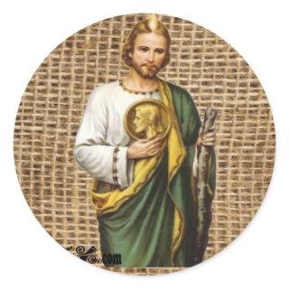SAN JUDAS,ST JUDE CUSTOMIZABLE PRODUCTS CLASSIC ROUND STICKER