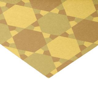 Sand Brown Star Optical Illusion Pattern Tissue Paper