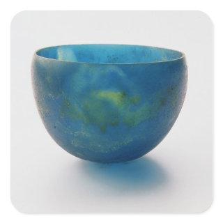Sand-core glass bowl found in the Bernardini tomb Square Sticker